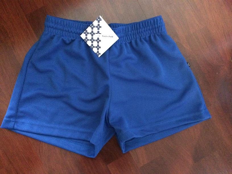 blue footy shorts