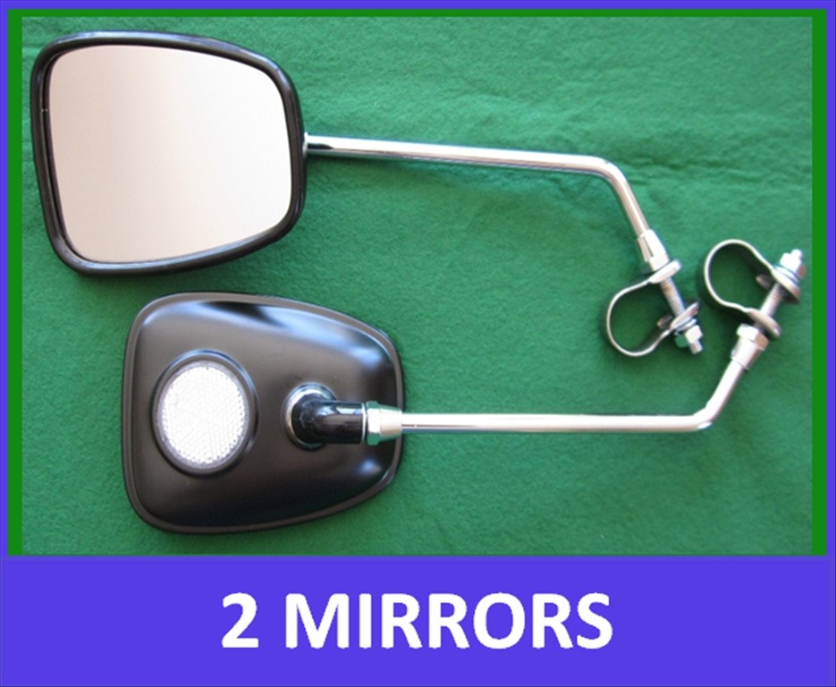 TWO Mobility Scooter Mirrors. Scooter Mirrors. Bicycle Rear View Safety