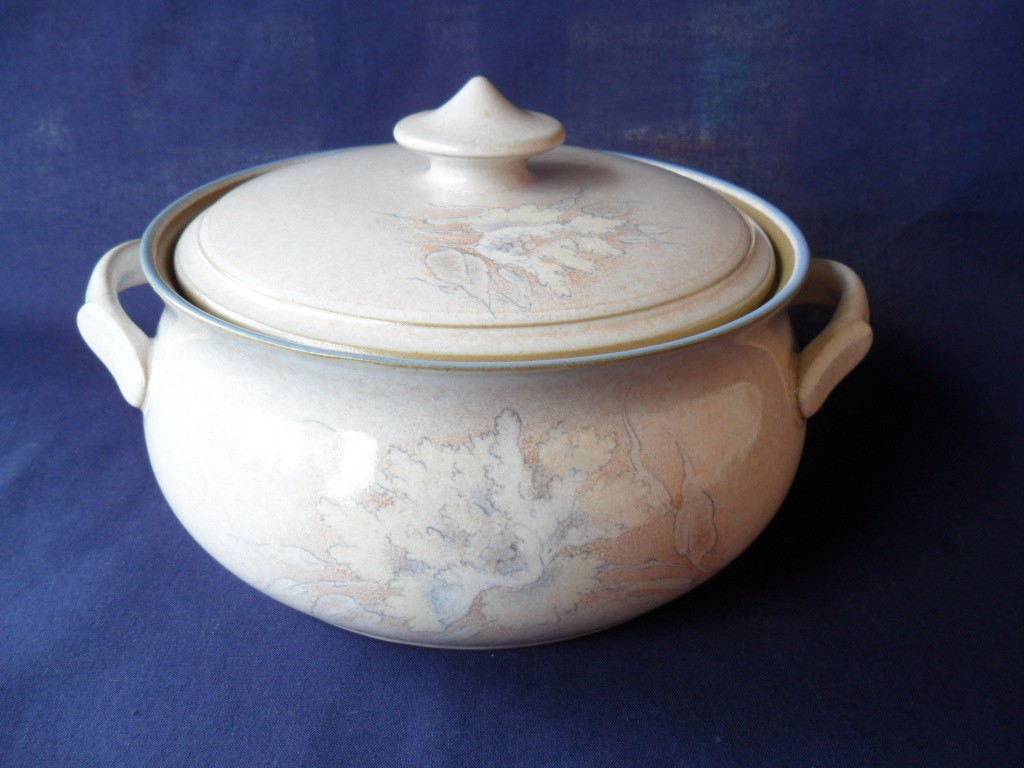 Denby Tasmin China Casserole Dish Soup Dinnerware with Lid England Cracked Lid eBay