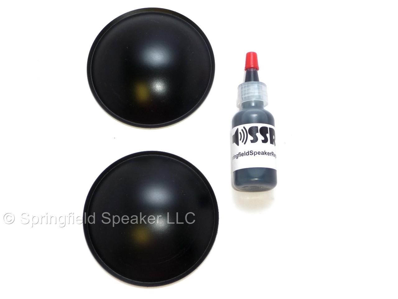 3 25" Poly Dome Speaker Subwoofer Dust Cap Kit eBay