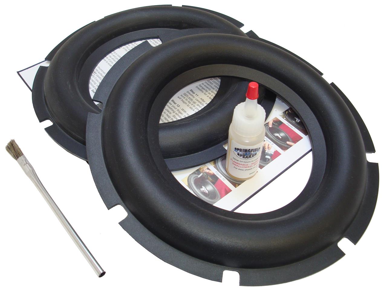 2 Heavy Duty 10" Rockford Fosgate HX2 Rubber Subwoofer Surround Kit