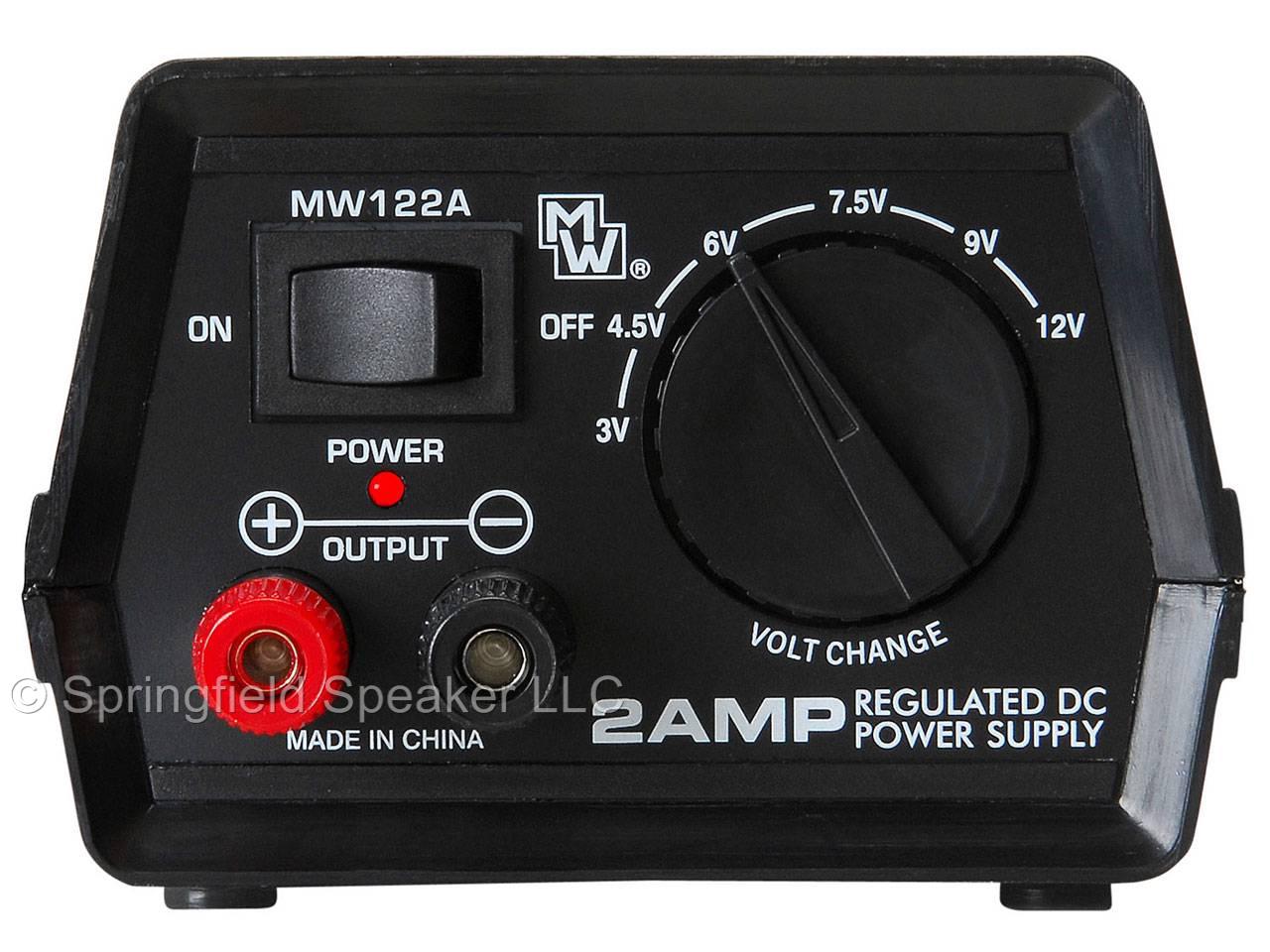 2 Amp DC Power Supply 3V 12V Regulated with Assorted Mini Plug Kit