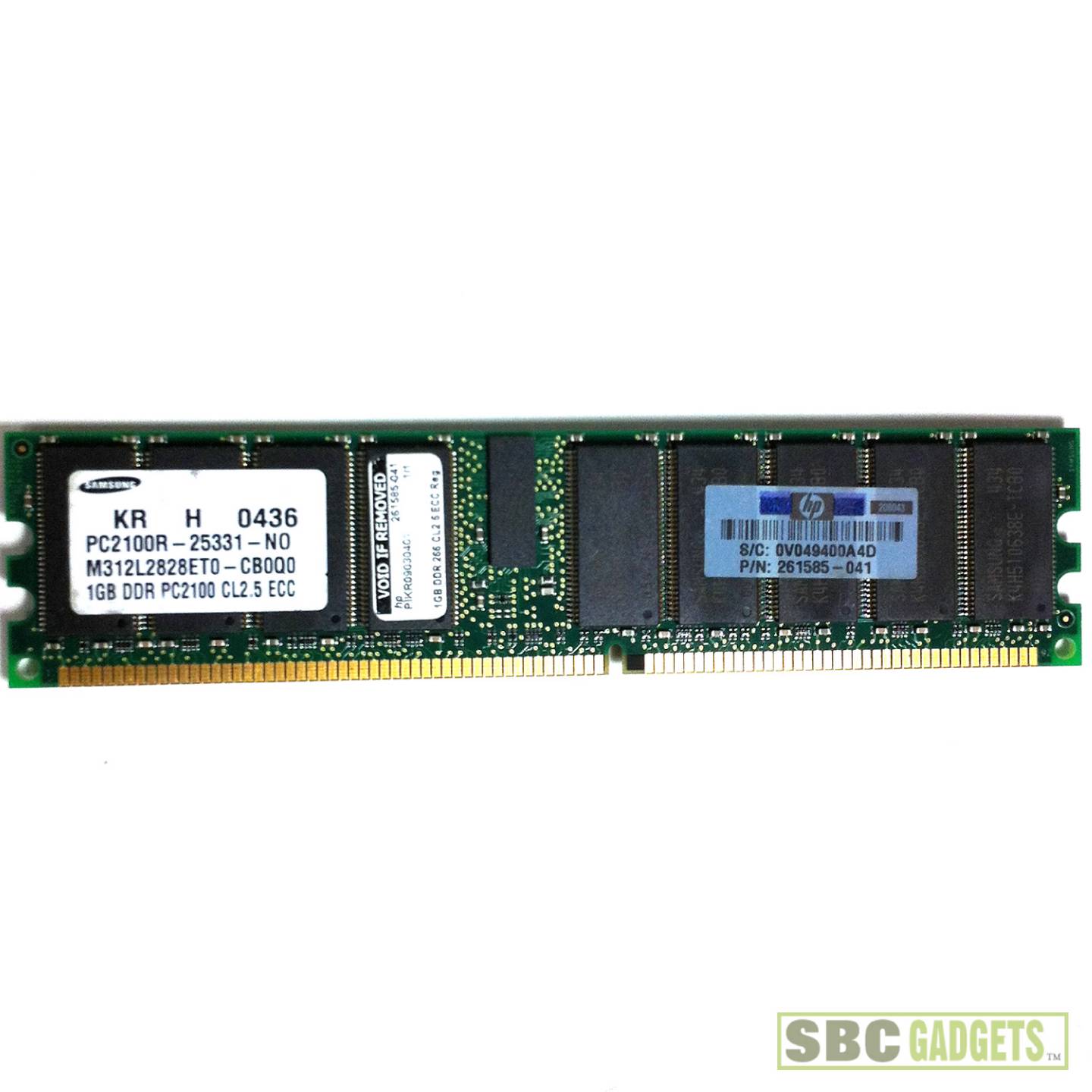 18gb 18 x 1gb hp pc2100 ddr 266mhz ecc registered server ram 18gb 18 x 1gb hp pc2100 ddr 266mhz ecc registered server ram