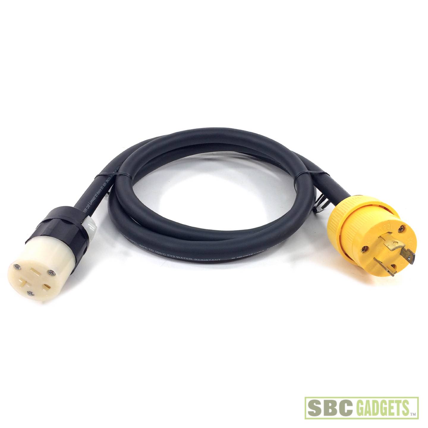 Nema 520P to a Nema L20P, 12 AWG 600 volt rated 5ft extension cord eBay