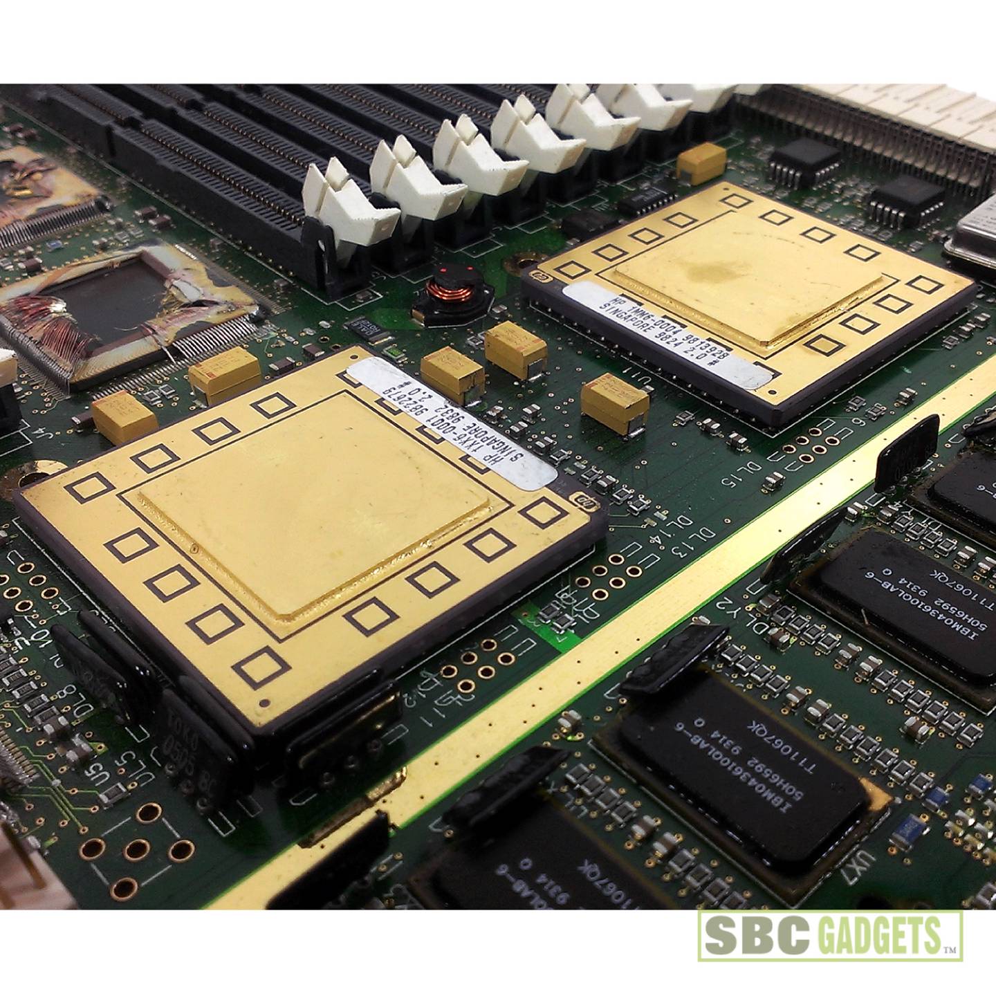 Vintage Scrap Computer Board with Gold Ceramic CPU for GOLD RECOVERY eBay