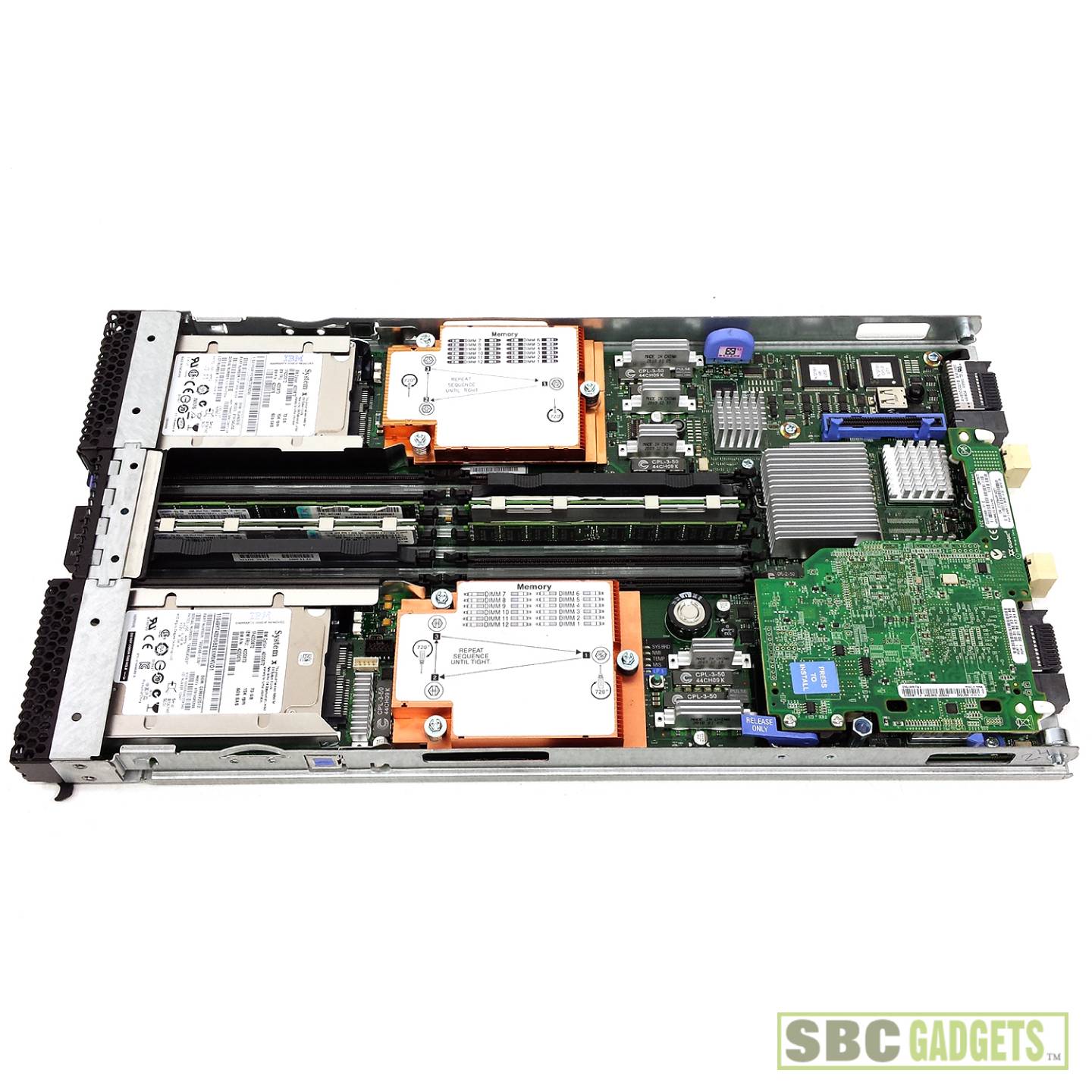 IBM BladeCenter HS22 7870-AC1 Server 2x Quad-Core @ 2.4GHz, 12GB RAM ...
