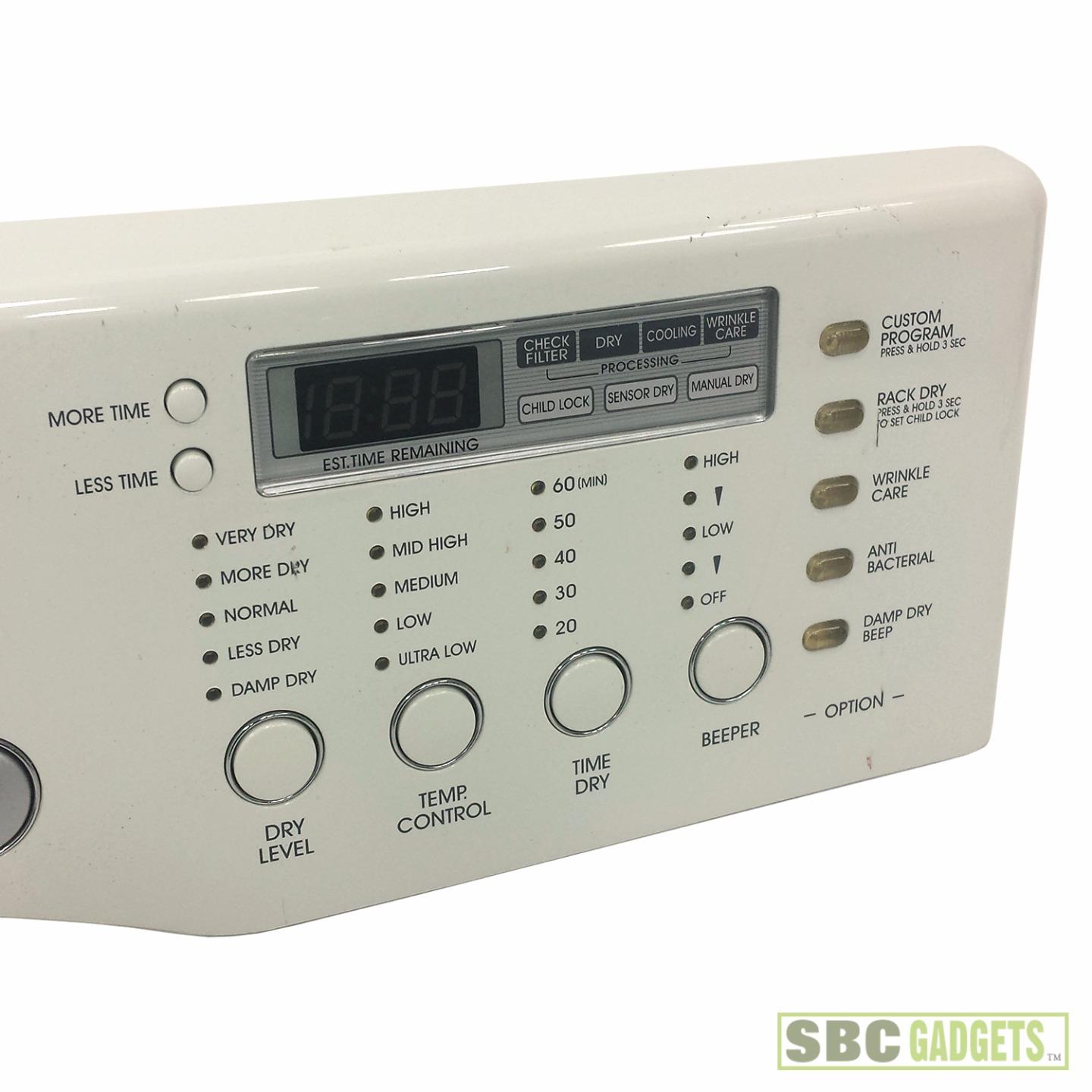 LG Tromm Dryer DLE3777W Control Panel + Boards, Assembly 3721EL0004C eBay