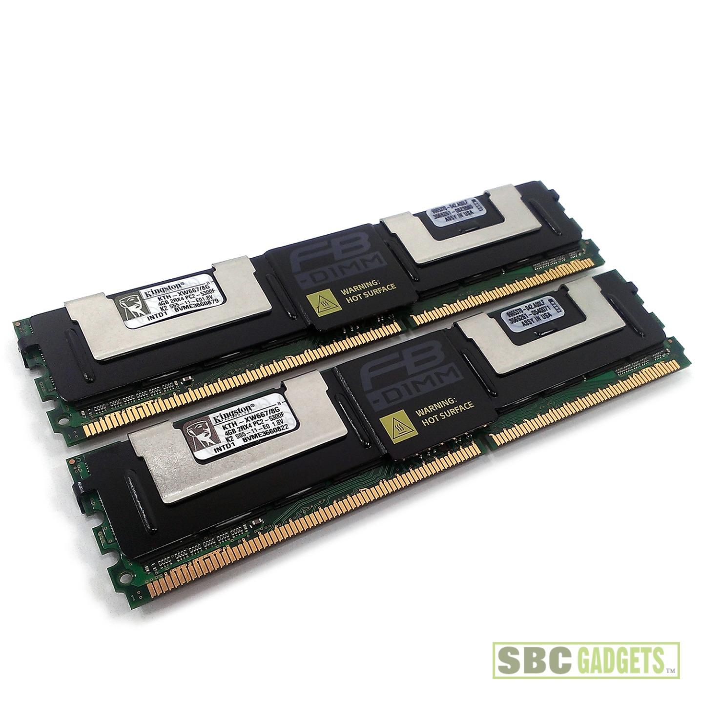 8GB Kit (2x4GB) Kingston KTH-XW667/8G PC2-5300 (DDR2-667MHz) FB-DIMM