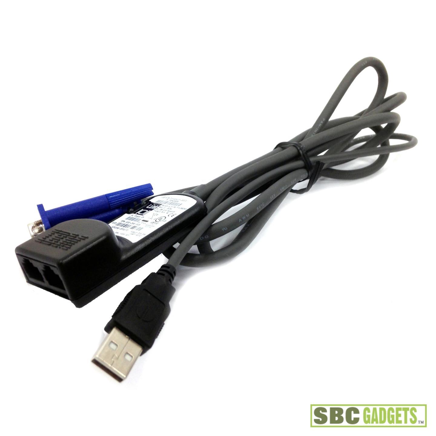 IBM USB 250mm 5ft KVM Switch Conversion Cable Adapter 39M2899 39M2909