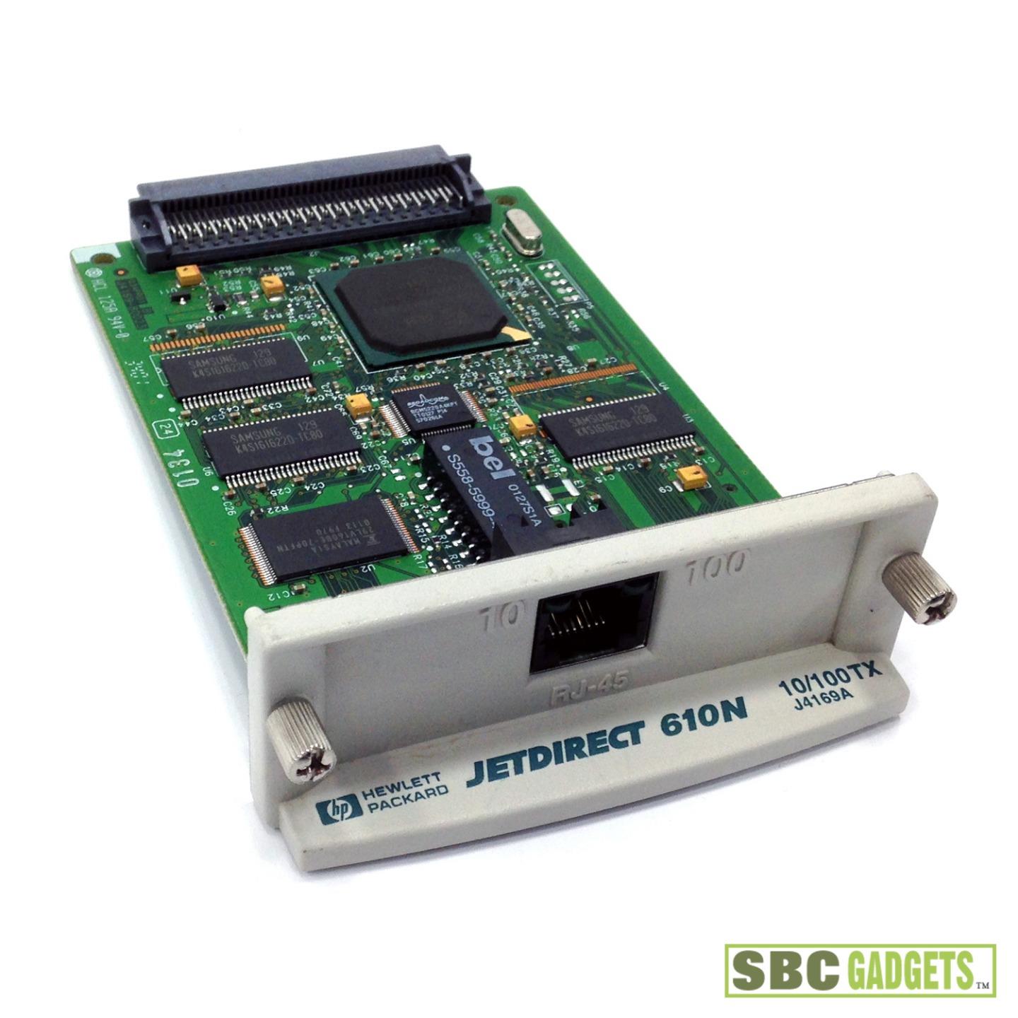 HP JetDirect 610n EIO 10/100TX Print Server Card (J4169A) eBay