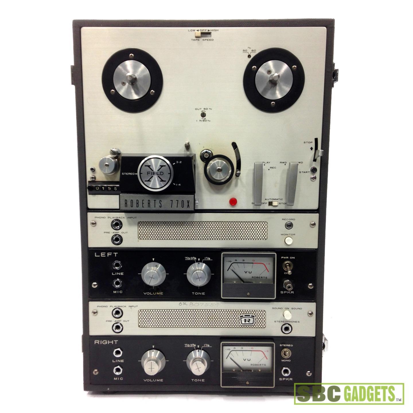 [Vintage] Roberts ThreeSpeed Reel to Reel Tape Recorder (Model 770X