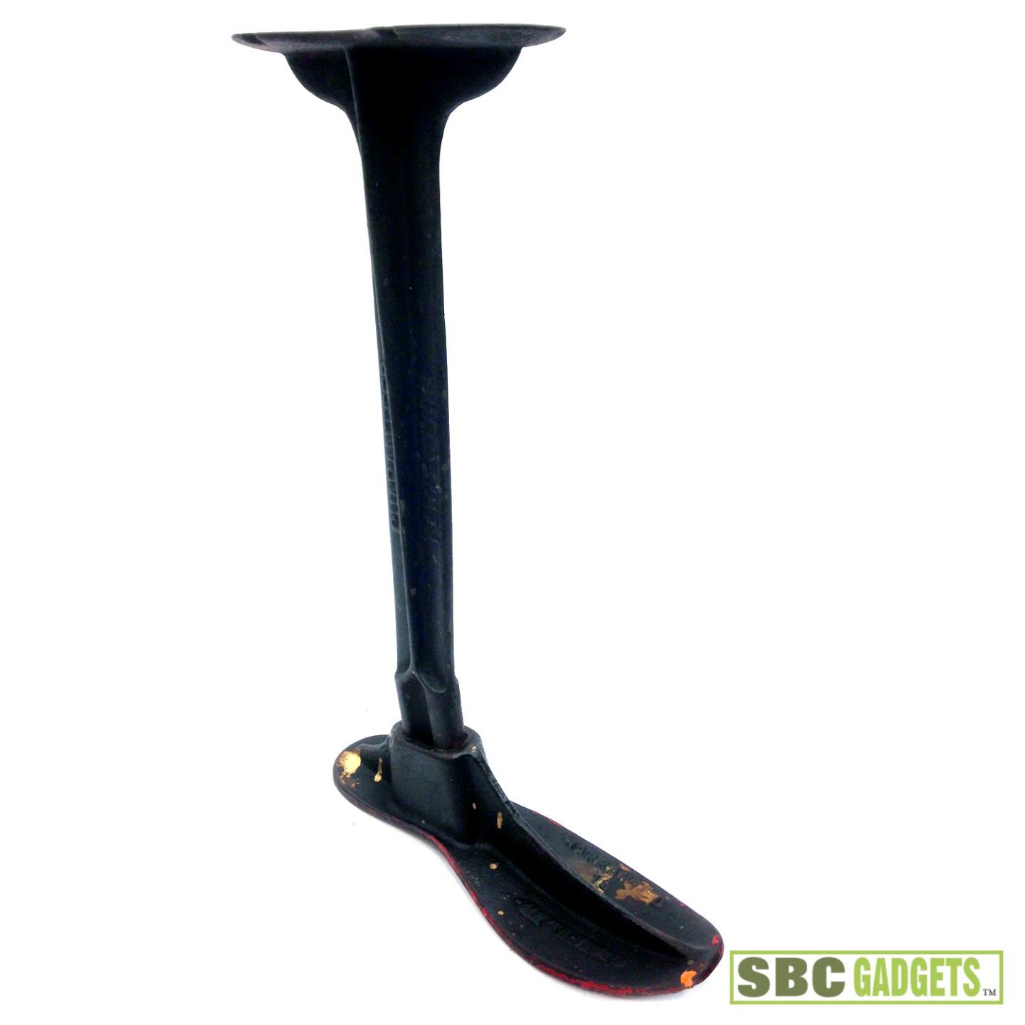 Antique Vintage Cobbler Cast Iron Shoe Repair Stand w/ 2