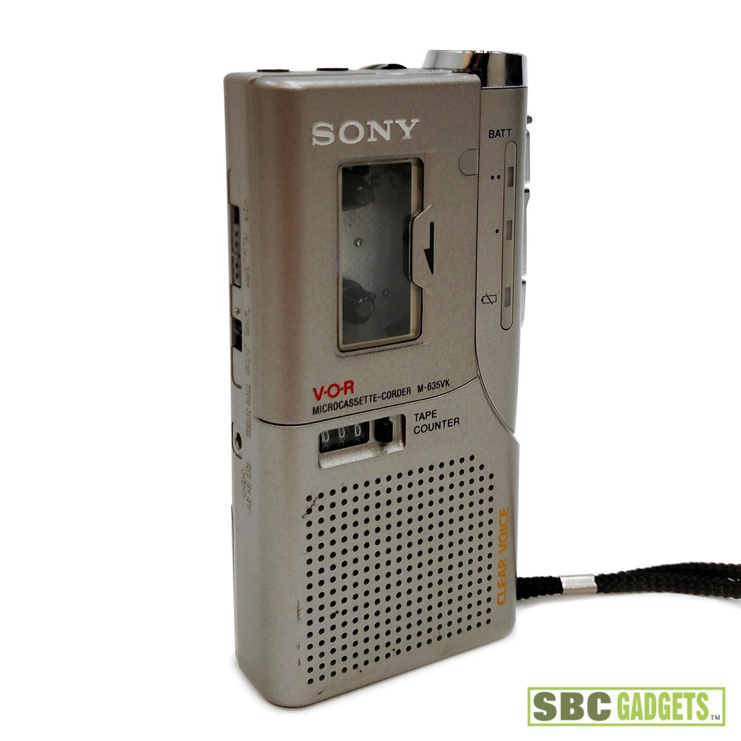 Sony M635VK Microcassette Tape Recorder Used and Tested eBay