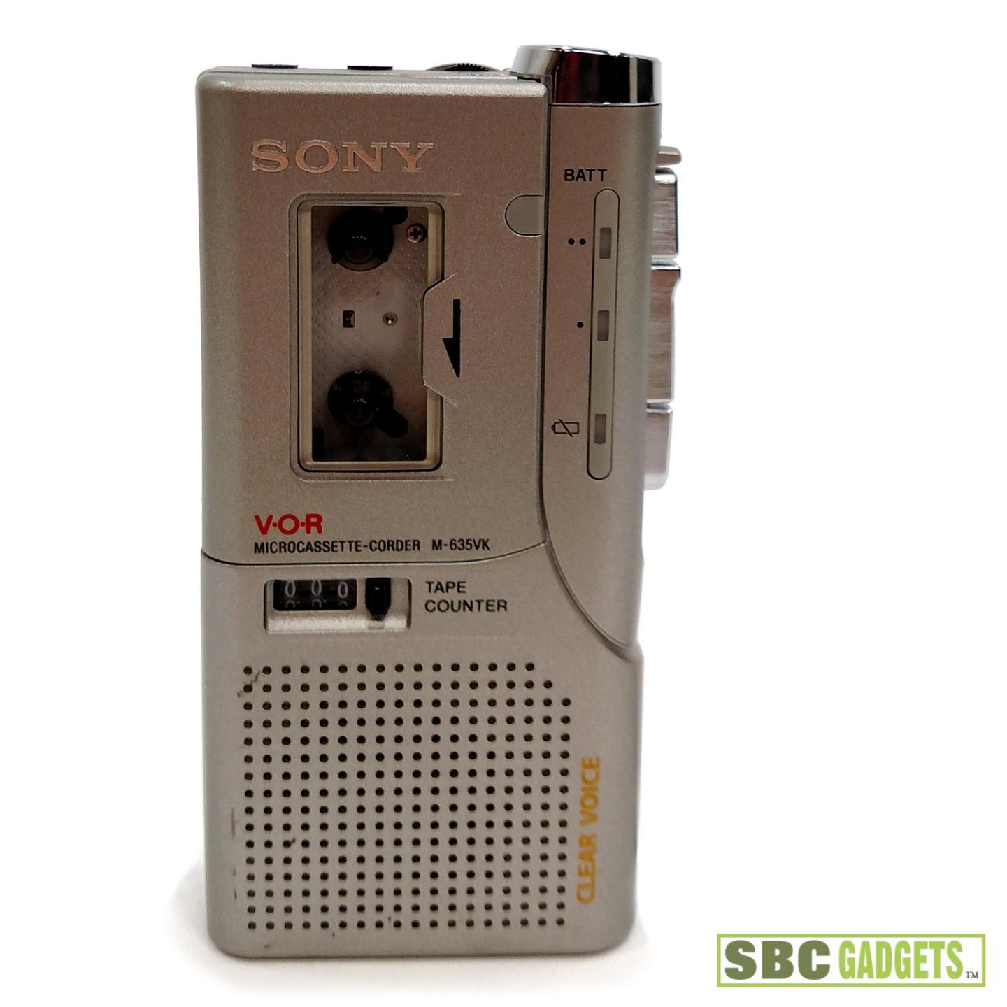 Sony M635VK Microcassette Tape Recorder Used and Tested eBay