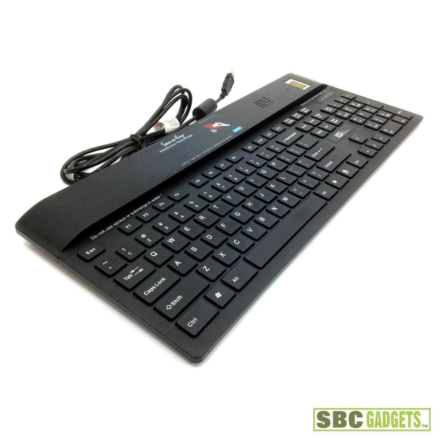 KSI Fingerprint USB Interface Scanner Keyboard Black (P/N KSI1700