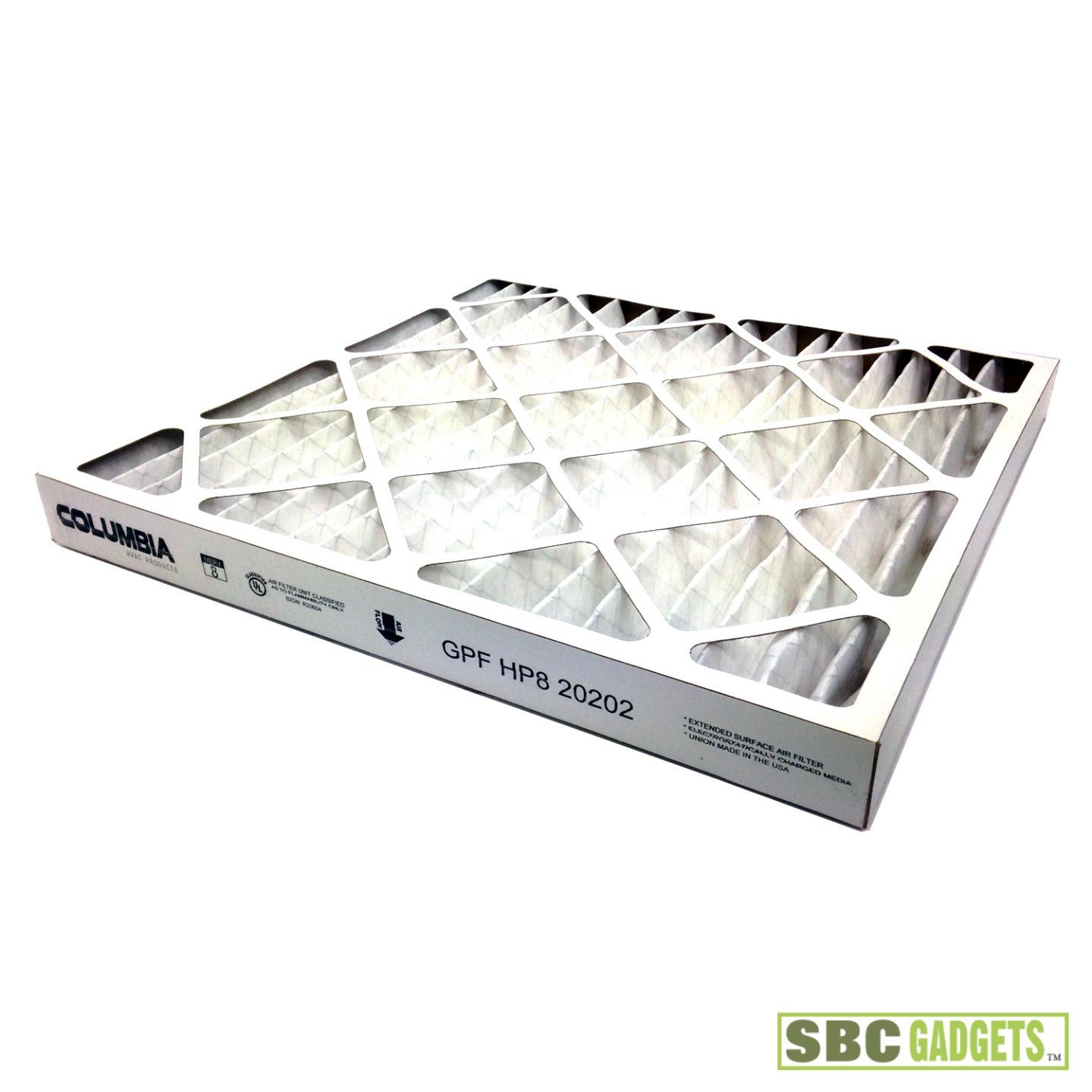 *NEW* Columbia MERV 8 Panel Filter 19.5" x 19.5" x 2" (GPF HP8 20202)