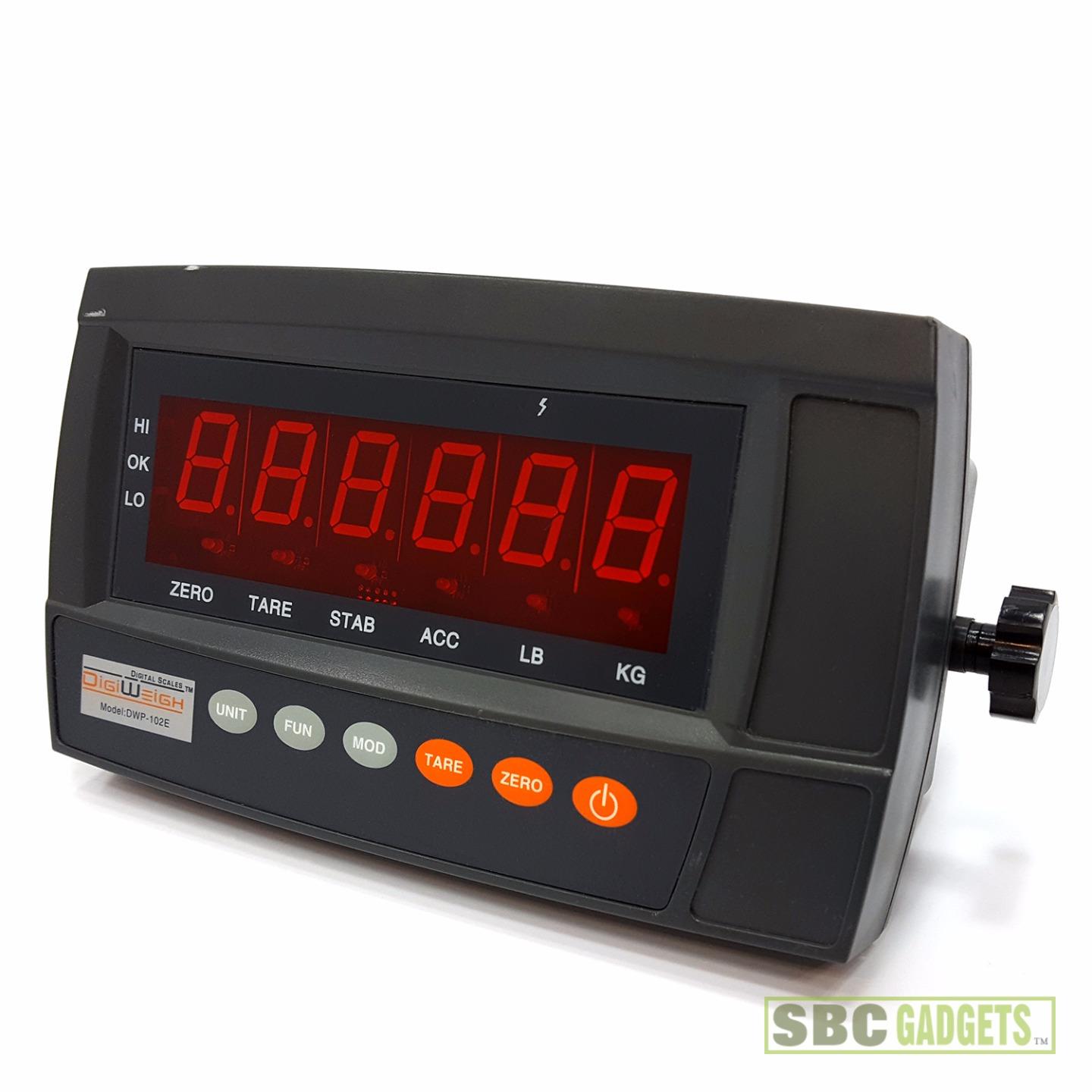 DigiWeigh DWP102E Digital LED Indicator Readout for Floor Scale / Load