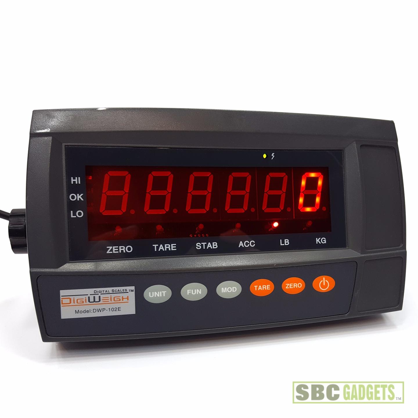 DigiWeigh DWP102E Digital LED Indicator Readout for Floor Scale / Load