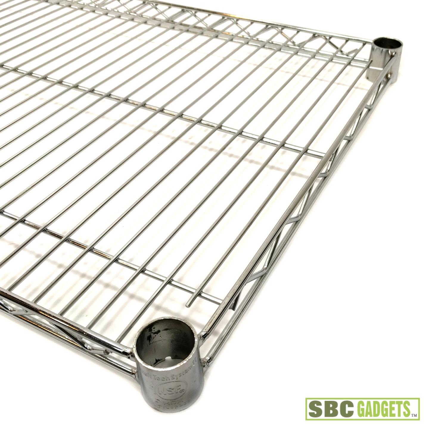 Chrome Wire Shelving 18 x 48 NSF (1 Shelf) Heavy Duty Metro Style