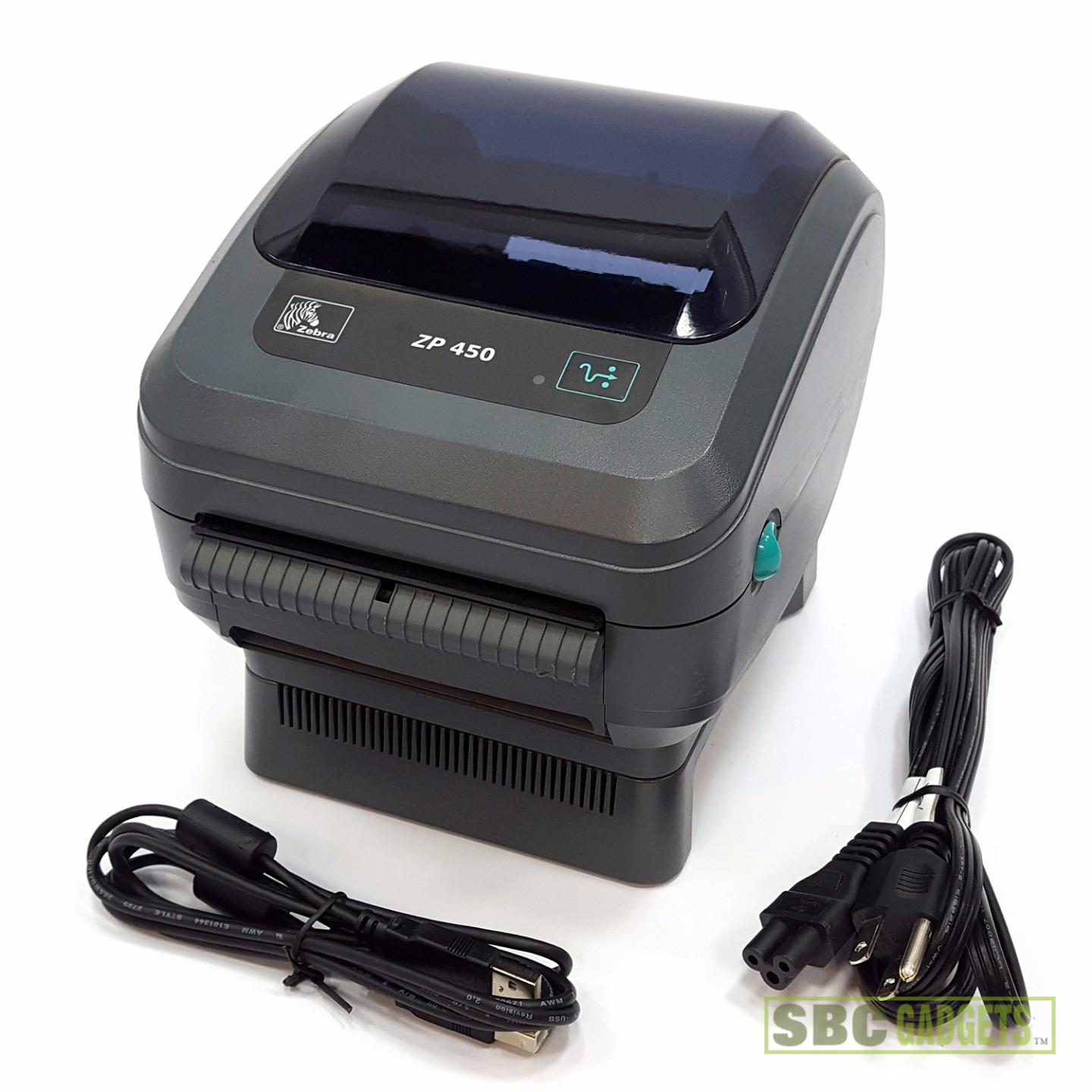 Zebra ZP 450 USB Thermal Label Printer (ZP45005010006A) w/ USB