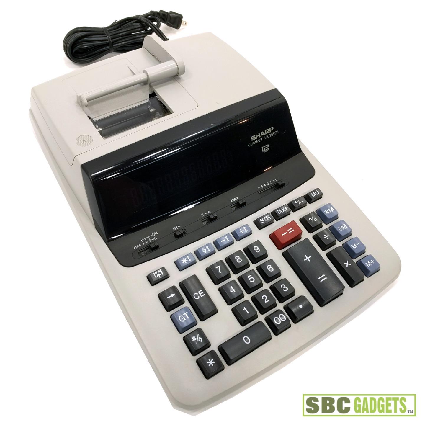 Sharp 12Digit Commercial Printing Scientific Calculator (Model VX2652H)