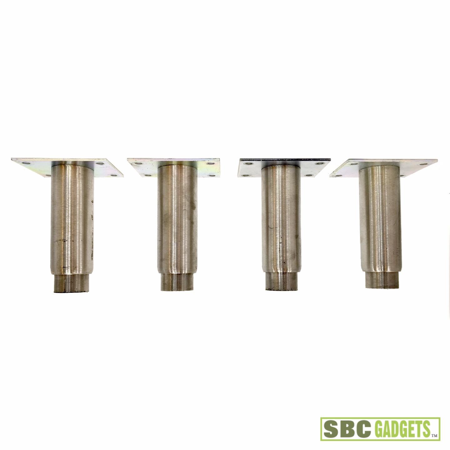 [Set of 4] Stainless Steel Adjustable Leg Leveler, 6"