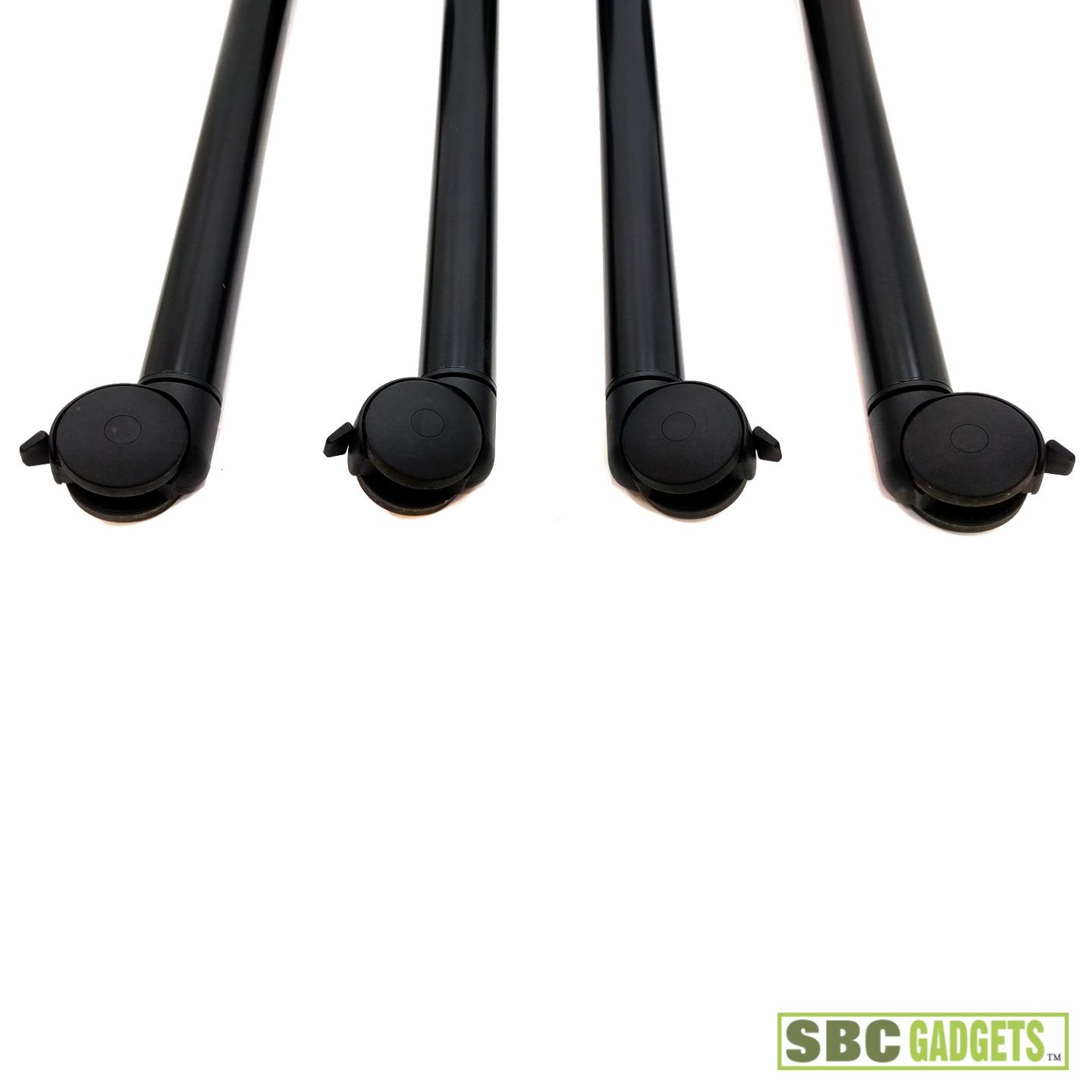 [Set of 4] Rolling Utility Mobile Table Wheels Legs w/ Locking Casters