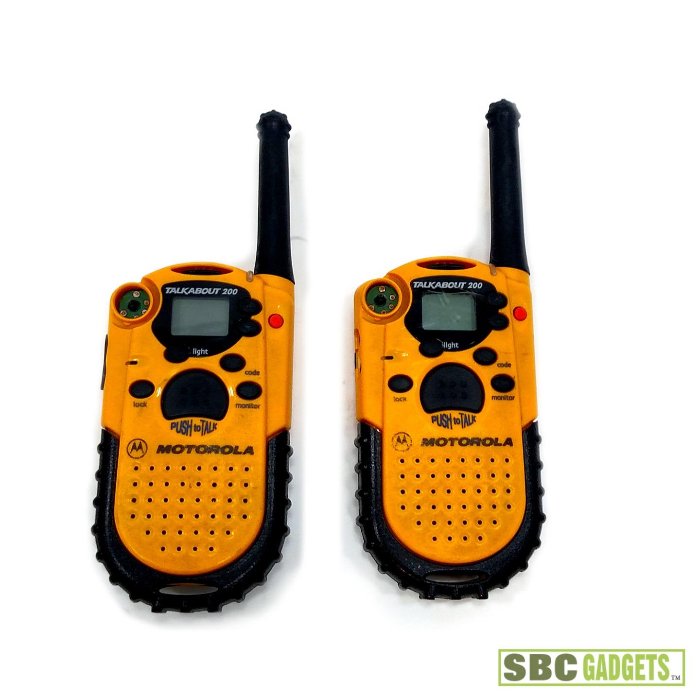 Pair of Motorola TalkAbout 200 UHF Two Way Radios - Used and Tested | eBay