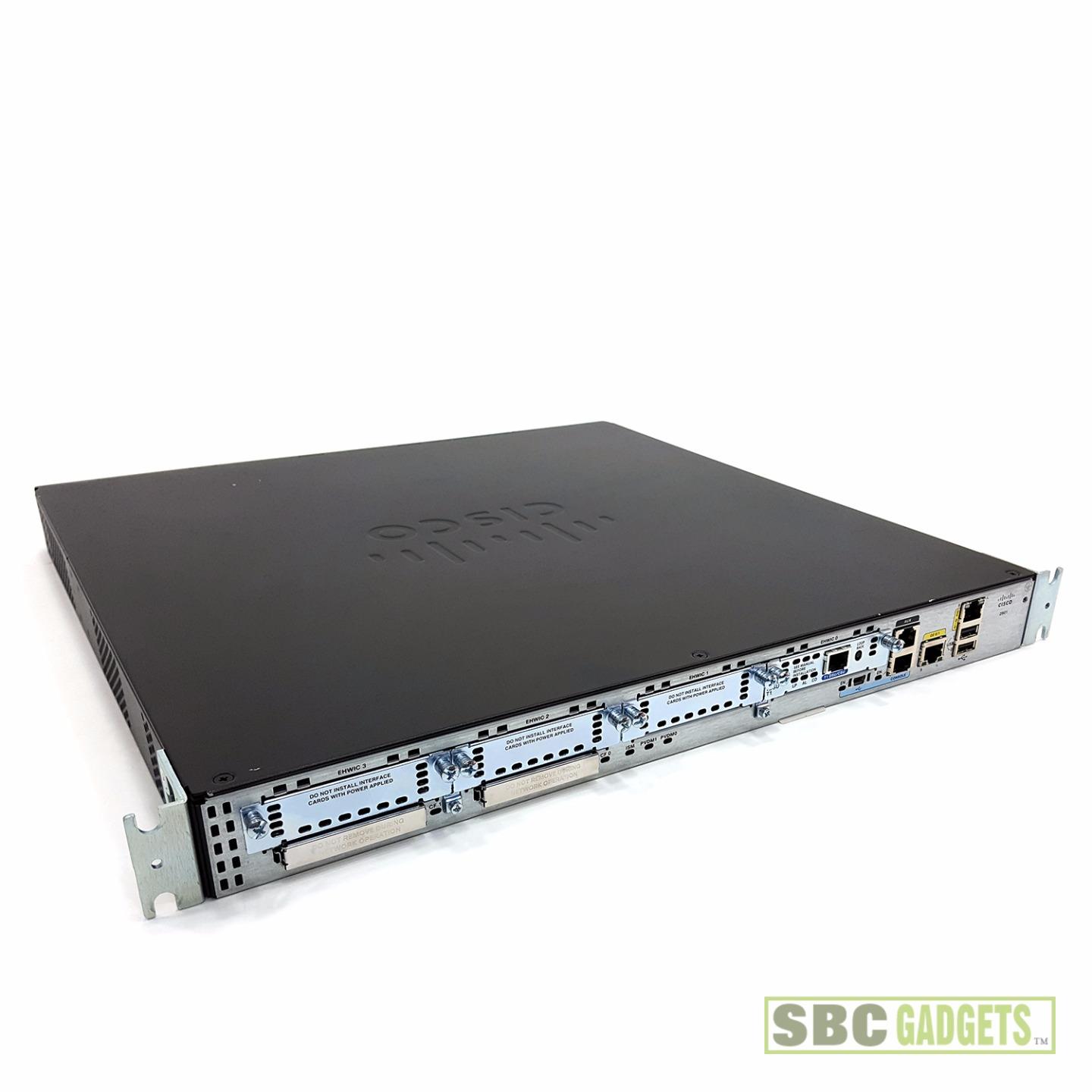 Cisco 2901/K9 2Port Gigabit Router w/ HWIC1DSU & Rack Ears *TESTED