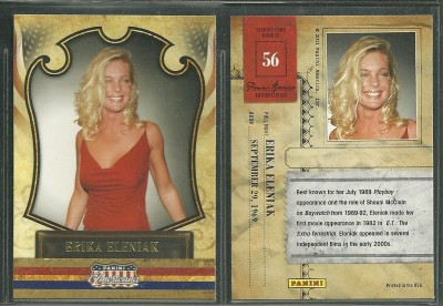 ERIKA ELENIAK RC ROOKIE CARD 2011 Panini Americana #56 Actor Baywatch