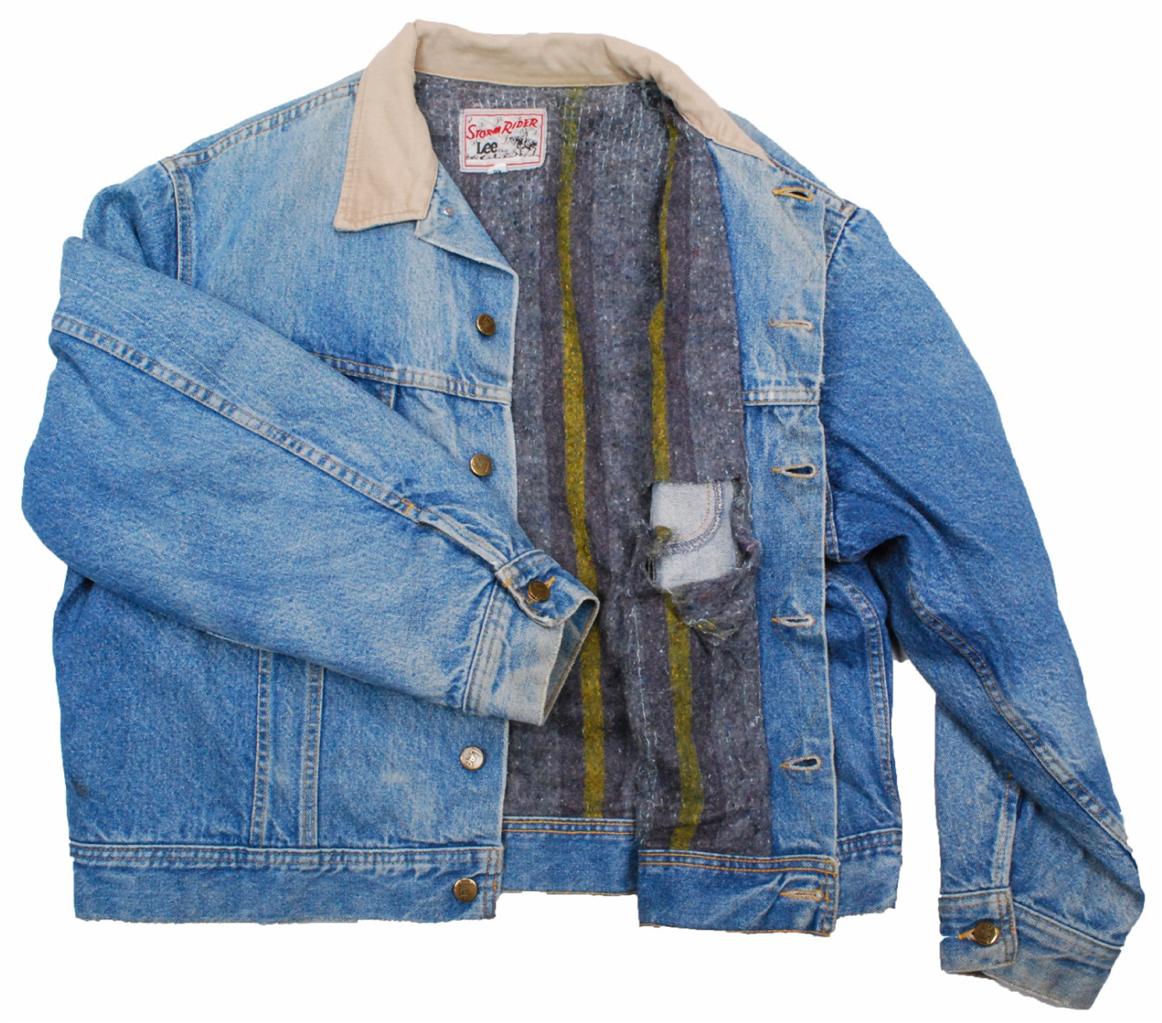 Vintage Winter Blanket Lined Lee Storm Rider denim jean jacket XLarge