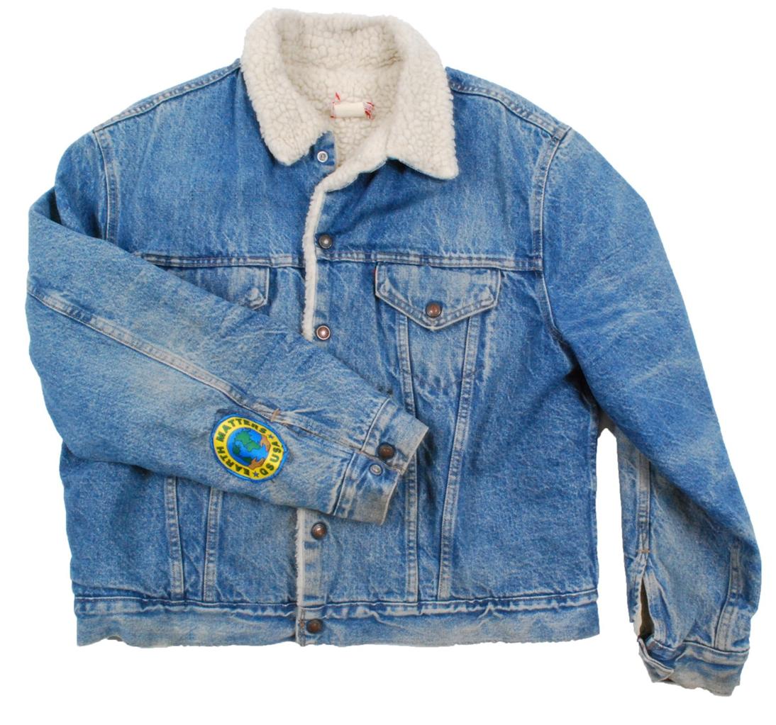 Vintage levi's shearling denim jacket clearance