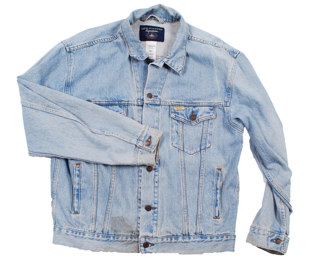 Vintage Levi Strauss Signature denim trucker jean jacket Large L eBay