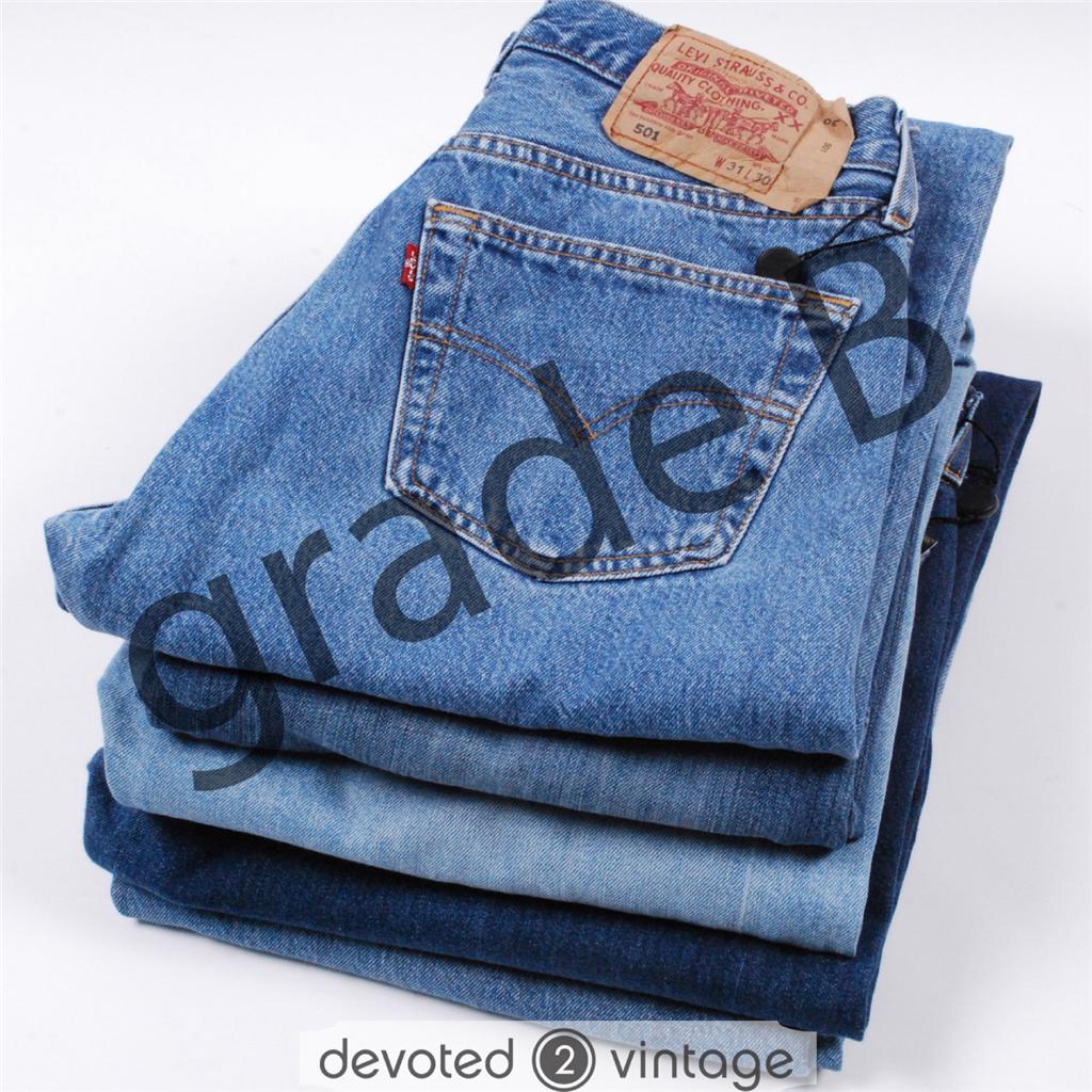 VINTAGE LEVIS 501 DENIM JEANS W30 W31 W32 W33 W34 W35 W36 W37 W38 501s