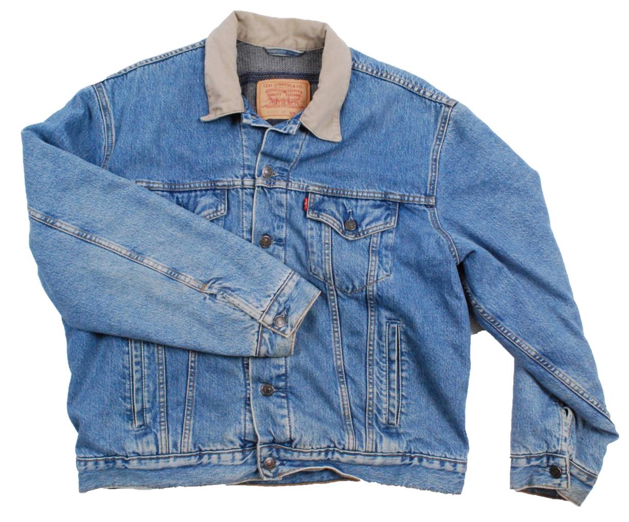 Vintage Blanket lined Levi 70602 02 denim jean jacket XL 46" eBay