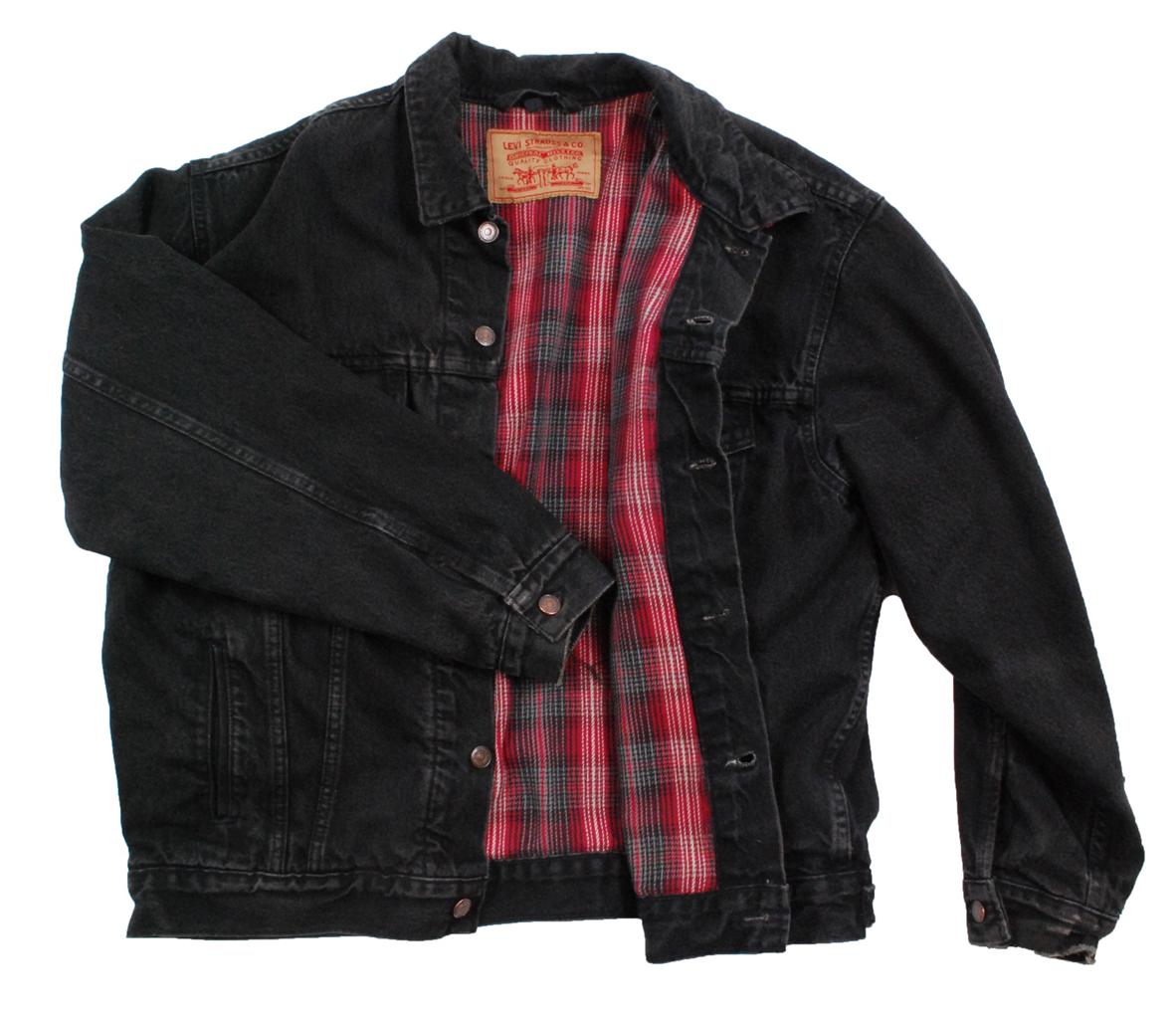 levis jacket black denim