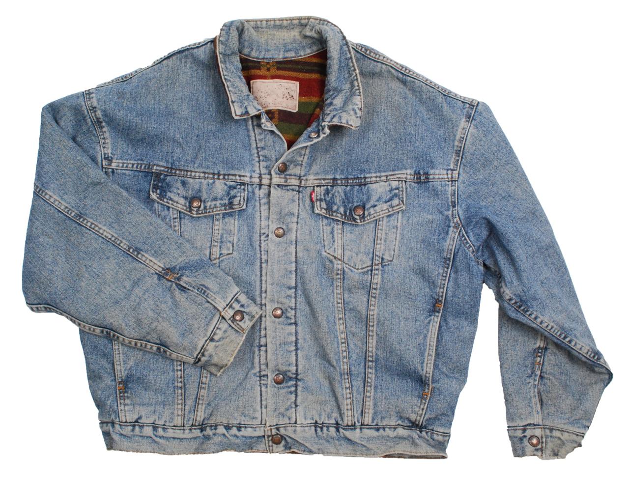 VINTAGE WOOL BLANKET LINED LEVI STRAUSS DENIM TRUCKER JACKET XXL eBay