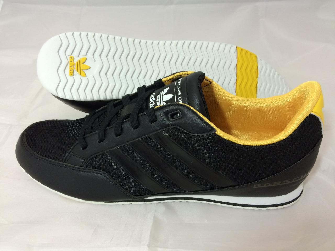 Adidas Originals Porsche Speedster Sport Mens Trainers Shoes Black/Yellow