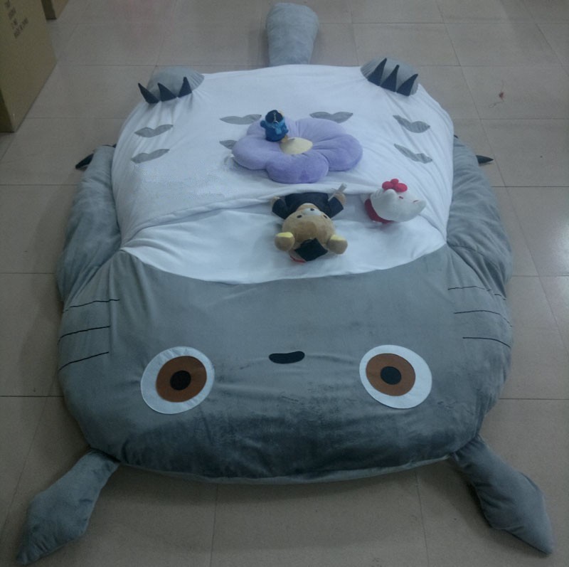 290*160cm Huge Comfortable Cute Cartoon Totoro Bed Sleeping Bag Pad eBay
