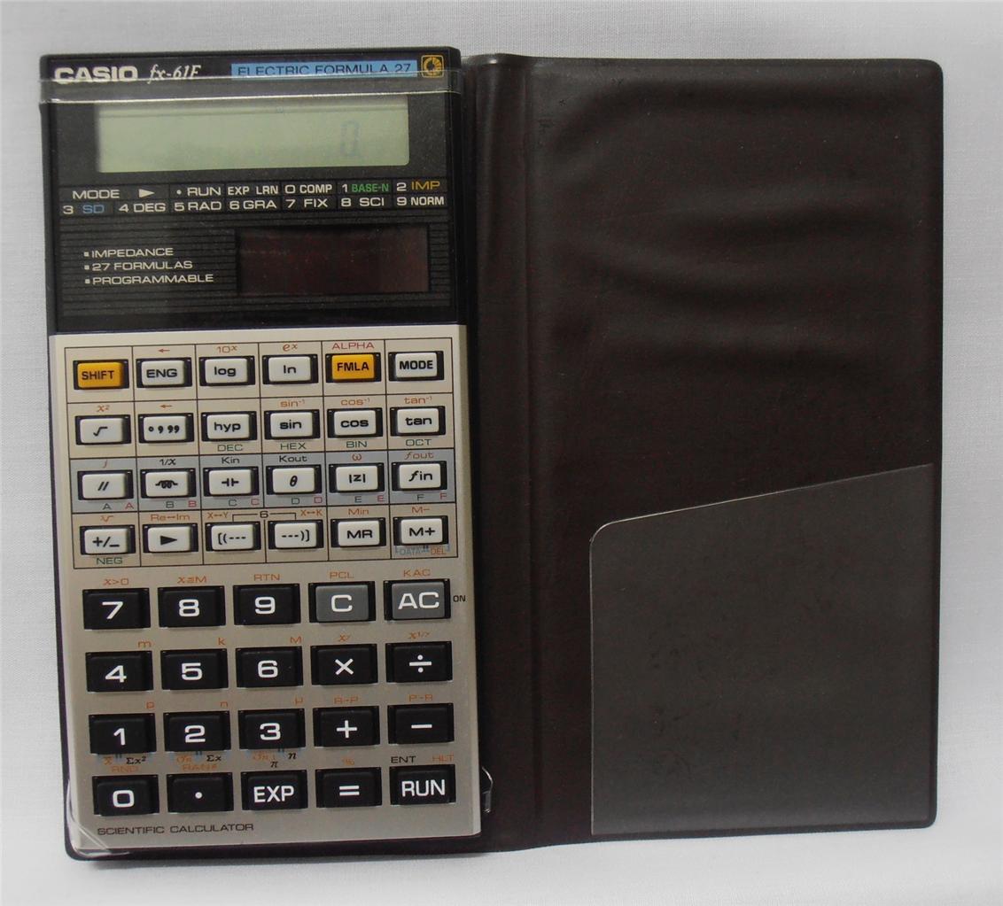 Casio fx-61F: Scientific Formula 27