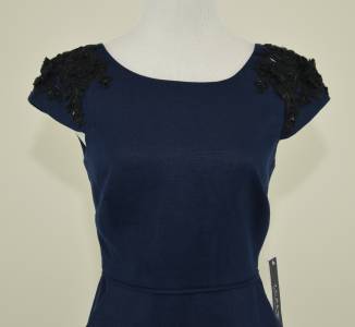 NEW J. CREW COLLECTION BEADED LINEN DRESS