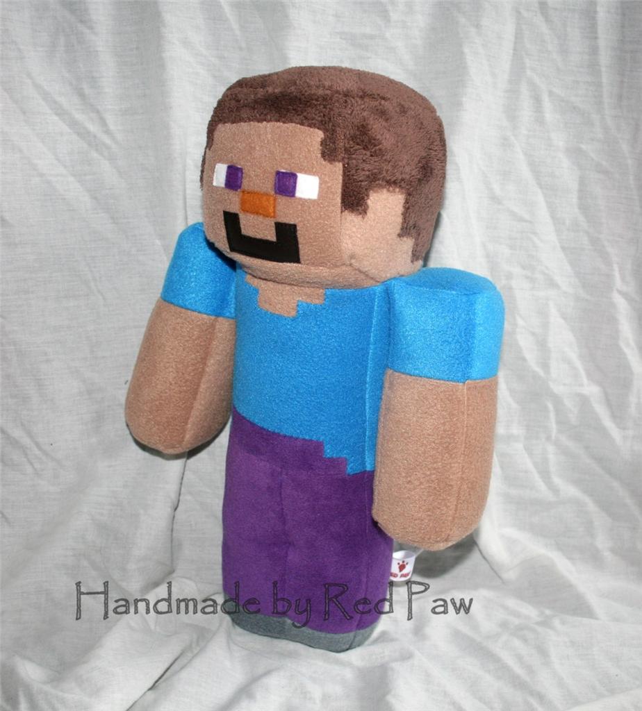 minecraft happy explorer diamond steve plush