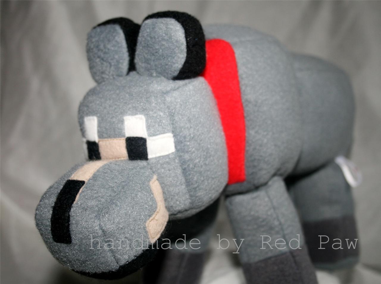 big minecraft wolf plush