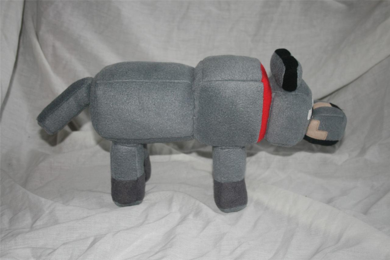 big minecraft wolf plush
