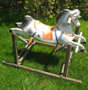 vintage spring rocking horse