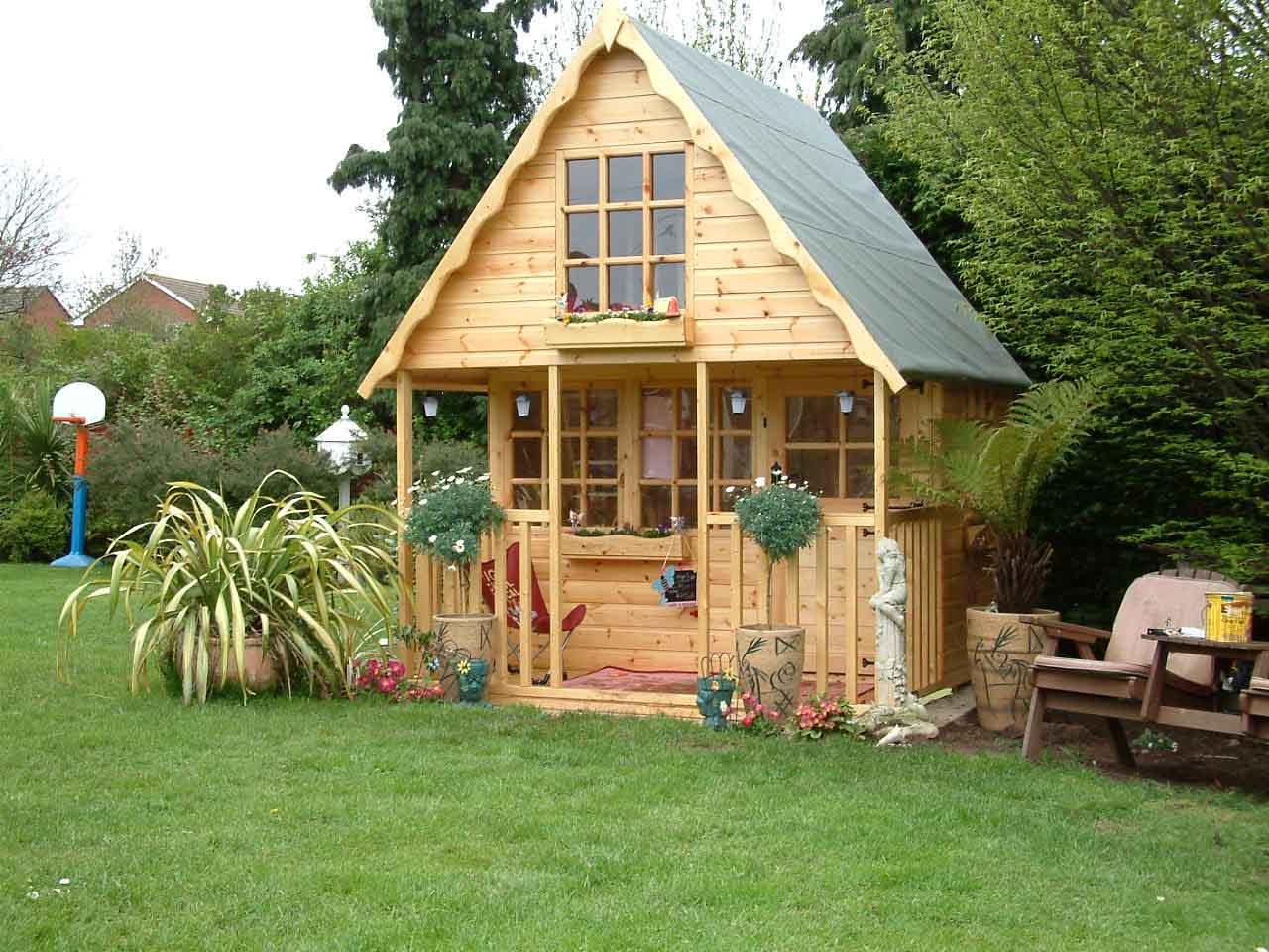 Wooden Playhouse/play house/wendyhouse/wendy house 8x8 2 ...