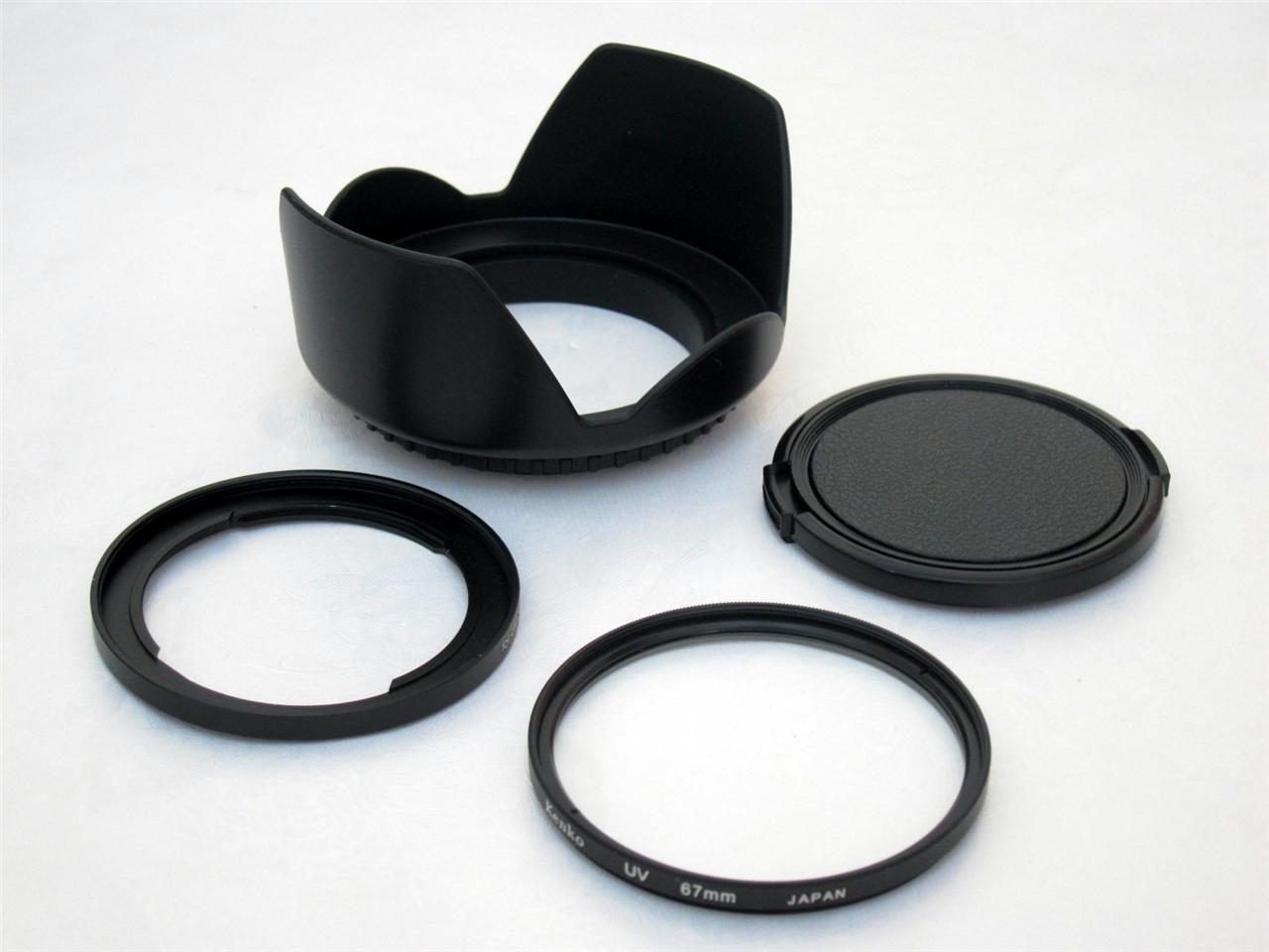 F108 Lens Hood Cap Adapter Ring UV Filter For Canon Powershot SX50 HS