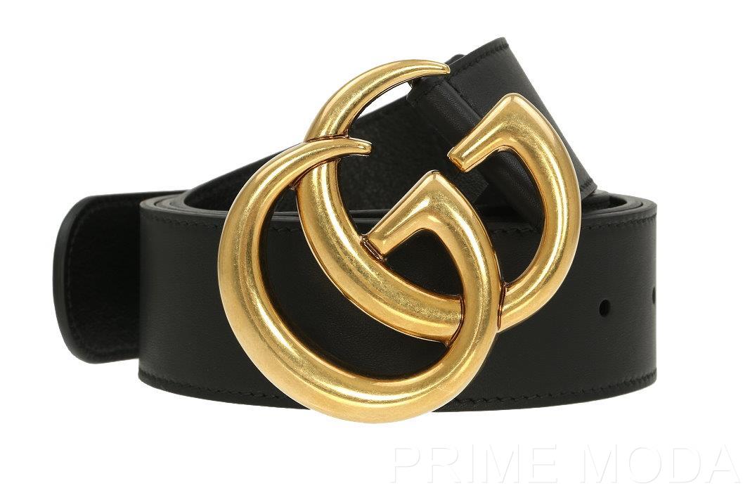 NEW GUCCI LUXURY CURRENT DOUBLE G LOGO BLACK LEATHER BUCKLE BELT 90/36