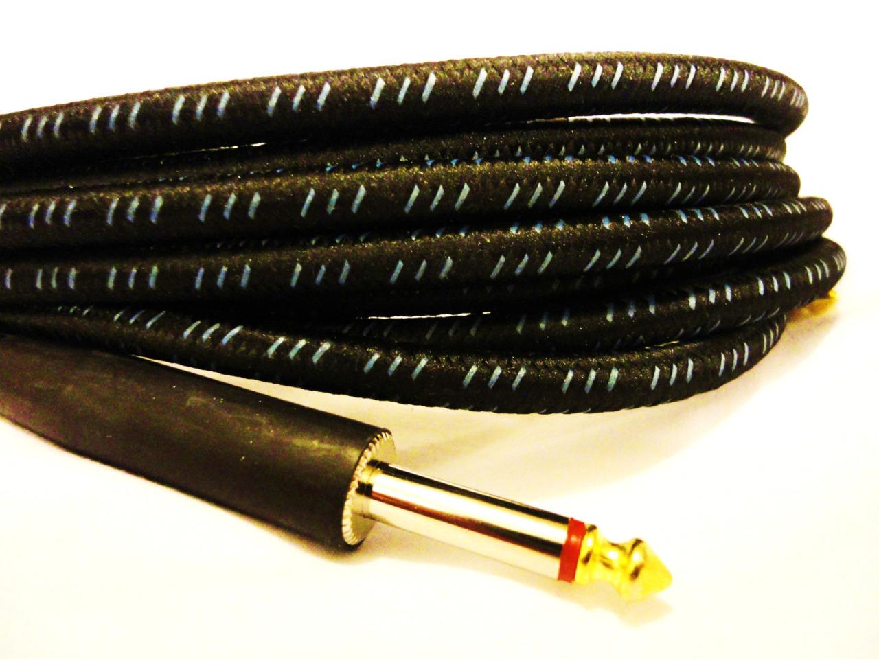 Fender Electric Guitar Cable Cord Lead 6Mtr Woven Braided 4 Colours New