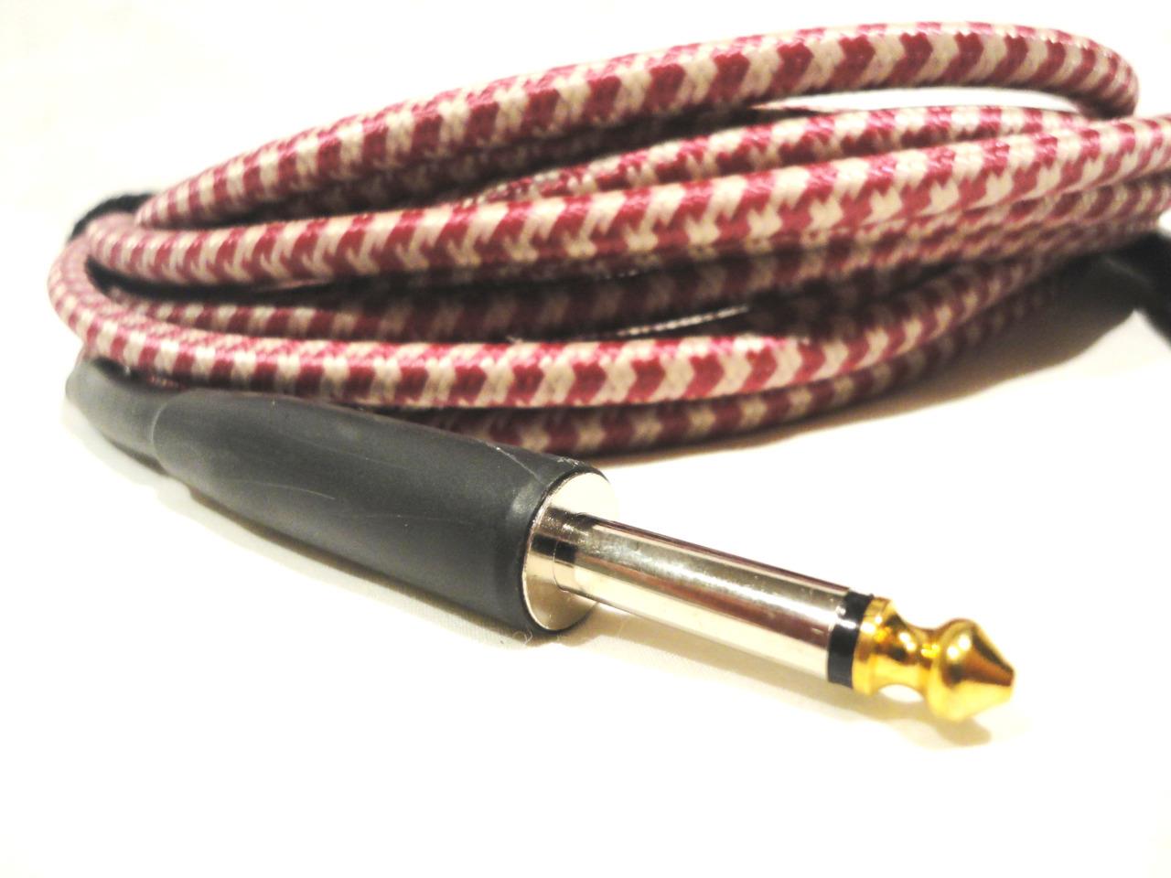 Fender Electric Guitar Cable Cord Lead 6Mtr Woven Braided 4 Colours New